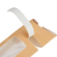 Boîte cadeau rectangulaire en papier kraft créatif avec fenêtre transparente pour emballage de bonbons et aliments de mariage