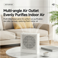 Purificateur d'air portable USB pour voiture, mini filtre HEPA, éliminateur d'odeurs, faible bruit, design compact, purificateur d'air pour la maison, le bureau, l'hôtel, le bureau à domicile