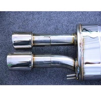 Système d'échappement EXR pour AUDI A4 A5 B8 2.0T Catback Tips Performance Acier inoxydable poli miroir 1,5 mm d'épaisseur Valve électronique