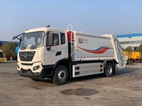 Camion à ordures urbain Dongfeng 15 CBM, compacteur hydraulique diesel, chargeur arrière 4x4, moteur, boîte de vitesses, émission Euro 6