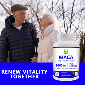 Cápsulas de extracto de raíz de Maca Natural de etiqueta privada 1600mg Suplemento vegano Soporte de energía y resistencia para hombres Cápsulas de Maca - Product Image 6