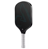 Spin 4.92 pouces noir poignée courte 0.63 pouces d'épaisseur Toray T700 pagaie de pickleball en fibre de carbone