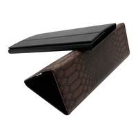 Accessoires de lunettes haut de gamme étui à lunettes en cuir de Style d'affaires de luxe étui à lunettes optique Portable lampe de lecture