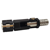 Fidget Slider Bolt Push Egg Musketeer EDC Jouet de décompression en alliage de zinc et acier inoxydable, usinage CNC, électroérosion à fil