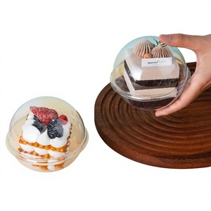 Boîte à gâteau sphérique transparente en PET de qualité alimentaire Mickey Minnie du 1er juin et conteneur portable pour salade/mélange de fruits et pâtisseries - Product Image 1
