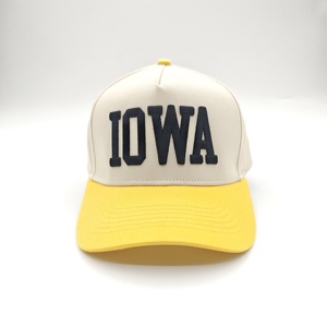 Casquette Trucker Ajustable 5 Panneaux Bicolore en Sergé de Coton avec Logo Personnalisé, Protection UV, pour Sports de Plein Air, Unisexe - Product Image 2