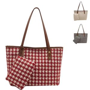 Sac fourre-tout tendance pour femme en polyester, moyen, avec fermeture éclair, grande capacité, portable, printemps-été, élégant, simplicité urbaine, usage quotidien - Product Image 1