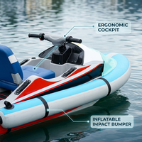 Jet ski gonflable électrique mini bateau rapide puissant avec siège, directement de l'usine