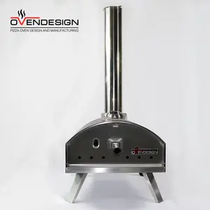 Ovendesign 16 인치 야외 탁상 휴대용 소형 가스/프로판 및 목재 피자 오븐