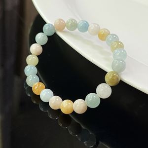 Pulsera de Piedra Natural con Cuentas de Vidrio Coloridas, Amuleto de Protección, Fotos de Producto Profesionales, Grabado Personalizado - Product Image 4