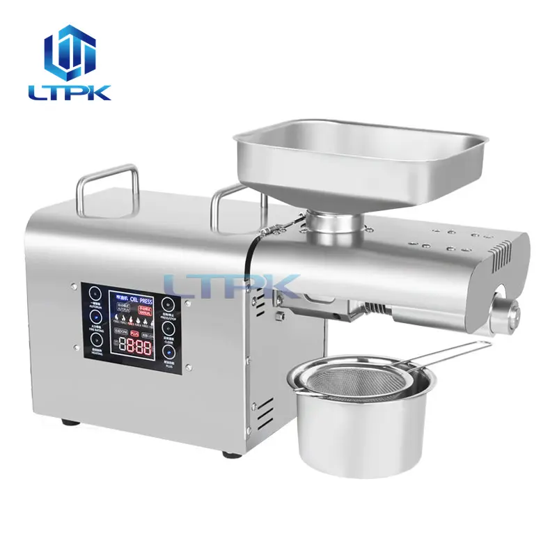 LT-K28 Hot sale automatic weto oil expeller mini screw home oil press machine for home use