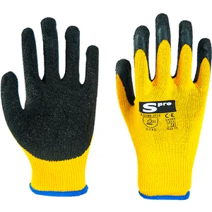 10g Anti-Slip Wear Resistant Rubber Coated Safety Work Gloves