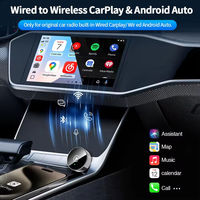 Adaptateur sans fil 2-en-1 CarPlay Android Auto en gros, connexion ultra-rapide, mini, Plug and Play, WiFi 6, BT 5.4 pour voitures