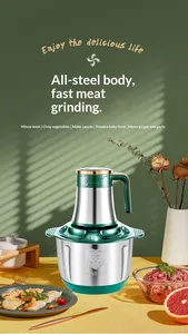 Picadora de Carne SPOUN Dingsheng Tifanlang Multifuncional de Silicona Ligera, Ecológica, Totalmente Automática con Botón de Encendido ConSure - Product Image 6