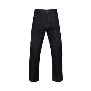 Wholesale Cotton Multi Pockets Stretch Work Trouser Denim Workwear Jeans For Men