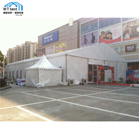 10x12 10x15 10x20 10x30 10x40 10x50m maria ma salon bâche pvc blanche avec plancher de cassette