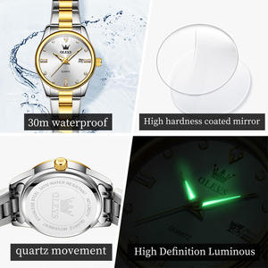   3621 Vente en gros OEM, logo personnalisé, montre à quartz pour femme, classique, étanche, calendrier, acier, cadeau pour femme - Product Image 5