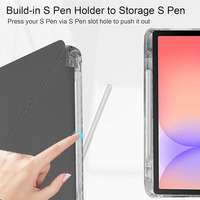 Étui en acrylique pliable en Y pour Samsung Tab A11 8,7 pouces 2025 / Galaxy A9 8,7 pouces 2023, housse de protection pour tablette avec support et porte-stylet