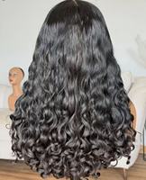 Perruque de cheveux humains bouclés bruts indiens 9x6, Perruque frontale en dentelle HD 13x6, Perruque sans colle en dentelle HD, Perruque de cheveux vietnamiens bruts, Perruque de cheveux indiens bruts