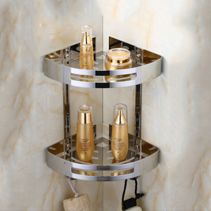 Stainless Steel <strong>Shower</strong> Caddy Corner Basket Shelf Bathroom Organizer Wall Mounted <strong>Shower</strong> Corner <strong>Shelving</strong> - Product Image 6