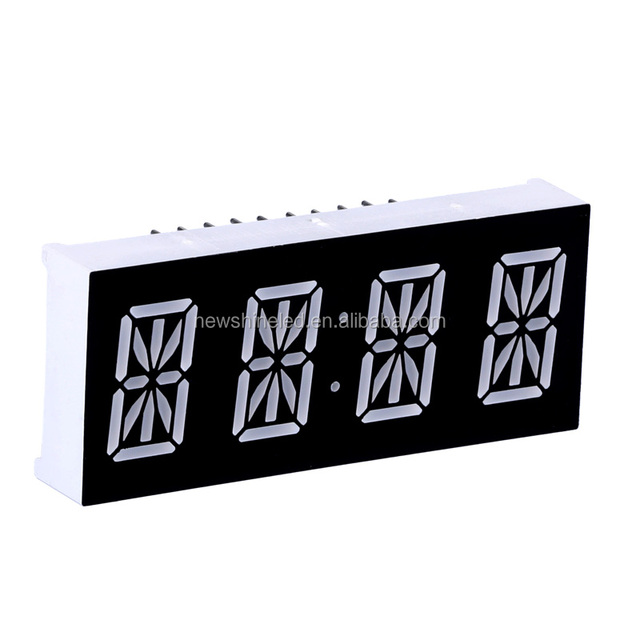 0.52" 16-Segment LED Alphanumeric 4-Digit Indoor Full Color Digital Poster Graphics Display 350cd Brightness IP20 Rated OEM