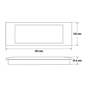 Lampada di Emergenza Beghelli Design Ae 24W Se 1H Ip40, Larghezza 30Cm, Profondità 11.5Cm - Product Image 2