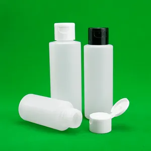 HDPE color natural 60ml 120ml botellas de plástico para apretar al por mayor botellas de embalaje de pegamento suave para apretar con tapa superior a presión