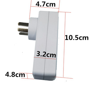 Prise de courant intelligente 4,7x4,8x10,5 cm, télécommande Wi-Fi avec prise en charge vocale pour la domotique - Product Image 1