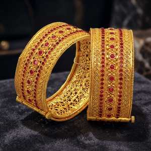 Wholesale Dye Gold Plated Kada <b>Bangle</b>, Fashion Jewelry, Traditional Jewelry, Brass Dye Gold <b>Bangle</b>, Custom <b>Bangles</b> Manufacturer. - Product Image 3