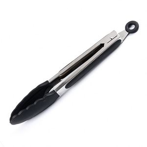 Stainless Steel Food With Silicone Tips Heat Resistant Barbecue Grill <b>Kitchen</b> Bbq <b>Tongs</b> - Product Image 2