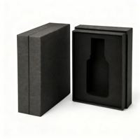 Boîtes cadeaux en carton rigide noir de luxe recyclables en gros pour produits de cils, design personnalisable, impression quadricolore UV