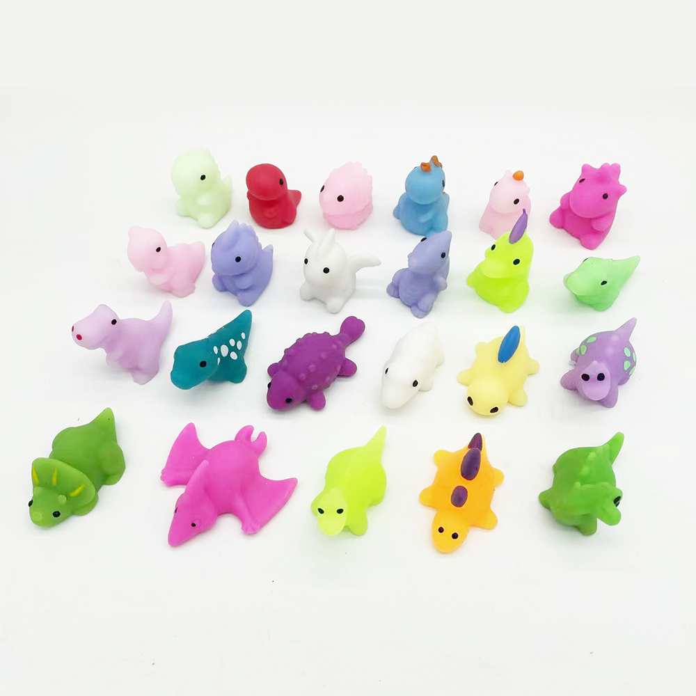 Маленькая игрушка OEM нового дизайна, милые рождественские мягкие игрушки-Динозавры из термопластичной резины, игрушка-антистресс Mochi Squishy для снятия стресса