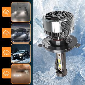 Kit de Conversión de Faros Delanteros LED Automotrices Premium, Lente de Proyector de Haz Láser <span class=keywords><strong>Ultra</strong></span> Brillante, Actualización de Luces de Coche de Luz Alta y Baja - Product Image 5