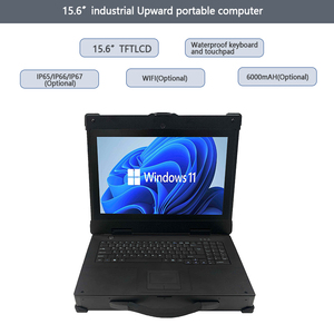 Komputer industri portabel 15.6 "dengan I3/I5/I7, mendukung <span class=keywords><strong>CPU</strong></span> tampilan LCD Aluminum-Magnesium Aloi menghadap ke atas - Product Image 2