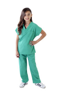 Kid's Costumes Party Doctor Nurse Play Scrub Suit Comfortable Unisex Solid Color Scrubs Uniforms Sets for <strong>Children</strong> - Product Image 2
