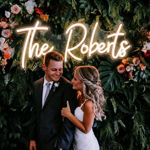Custom <b>Neon</b> <b>Sign</b> Led Name <b>Light</b> Wedding Personalized Text Display Bluetooth App Control Plug Powered IPX4 Waterproof Static - Product Image 1