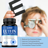 Capsules de Lutéine Vitamines Oculaires Vision Avancée Complexe Myrtille Plus Ginkgo Eyebright Gélules Molles Zeaxanthine Lutéine