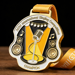 Personalized Sport Metal Logo Marathon Running Finisher Zinc Alloy Custom Logo Design Dancing Ballet Medal - Product Image 2