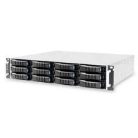 Serveur de stockage J2012-04-04X AIC avec 12 baies d'échange à chaud Adaptateur 2U12 JBOD SAS4 24G/12G Dual SATA BMC Data Center Cloud Computing