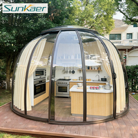 10 ans de garantie Isolation thermique Maison dôme personnalisée Maison dôme en polycarbonate Tente gazebo dôme transparente bon marché Prix