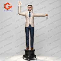 Sky Dancer Gonflable Personnalisé Visage Humain, Publicitaire pour Agents Immobiliers, pour Visite Immobilière, Modèle Homme Ondulant