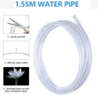 Système de pulvérisation universel 12V pour pare-brise de voiture avec réservoir et pistolet de lavage haute pression