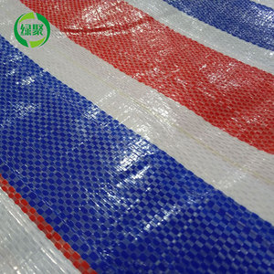 Bâche en PE à rayures bleues, rouges et blanches, imperméable, personnalisée, 80g/m2, Guangzhou LVJU - Product Image 3