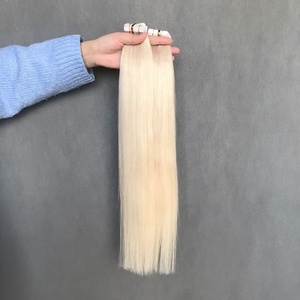 Extensiones de Cabello Humano Virgen Remy 100% Invisibles Ultrafinas Sin Costuras Hechas a Mano en China con Cinta Adhesiva de Doble Cara 613 de 28 Pulgadas y 100 g - Product Image 6