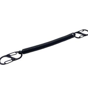 Bracelet porte-clés élastique à double tête, noir, en plastique très extensible, universel, pour clés et outils - Product Image 5