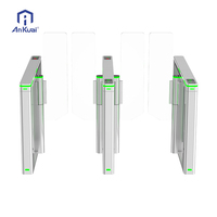Portillon tournant automatique durable Ankuai AKT327 pour les bureaux, les installations publiques et les entrées de bâtiments modernes