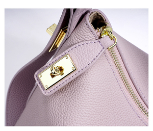 RZCK Sac à main en cuir véritable rose pour femmes, décontracté, personnalisé, vente en gros, style italien, sacs à bandoulière et sacs à main de luxe - Product Image 3