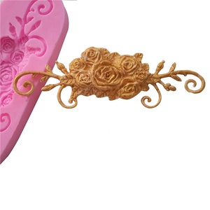 Rose Totem Pattern Fondant Silicone Khuôn/Dụng Cụ Trang Trí Bánh - Product Image 4