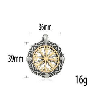 Stainless Steel <b>Cross</b> Pendant Two-tone Geometric Design For Men And Women Fashion Necklace 280760 - Product Image 4