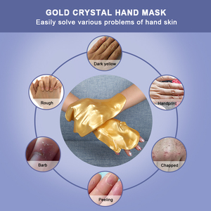 Masker Tangan Pelembab Label pribadi, masker tangan emas 24K pemutih kecantikan harga rendah - Product Image 4